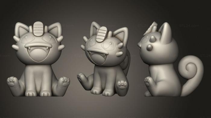 Toys (Meowth Evolution 2, TOYS_1086) 3D models for cnc