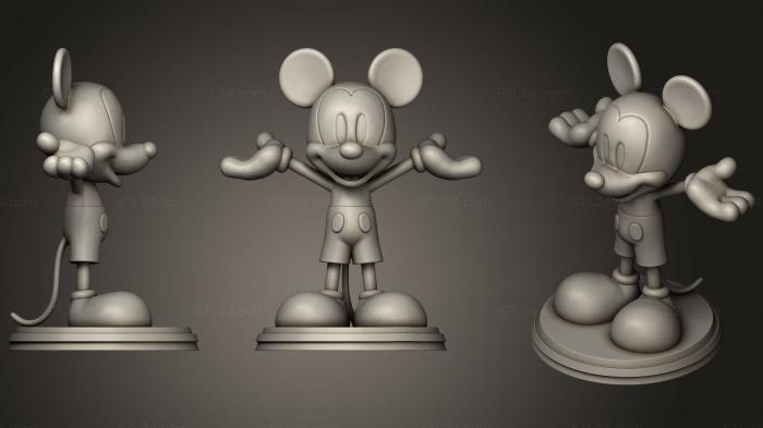 Игрушки (Голые Микки Маус и Мардж Симпсон, TOYS_1093) 3D модель для ЧПУ станка