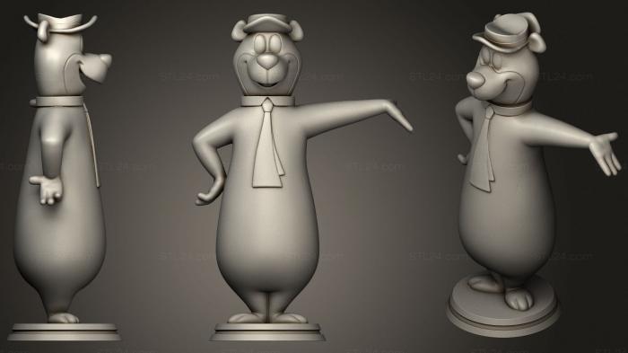 Игрушки (Мисс Китти Маус и Медведь Йоги, TOYS_1117) 3D модель для ЧПУ станка