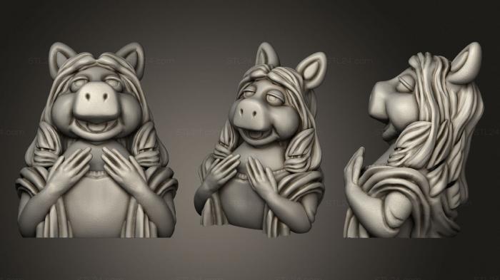 Toys (Miss Piggy from Muppets, TOYS_1119) 3D models for cnc