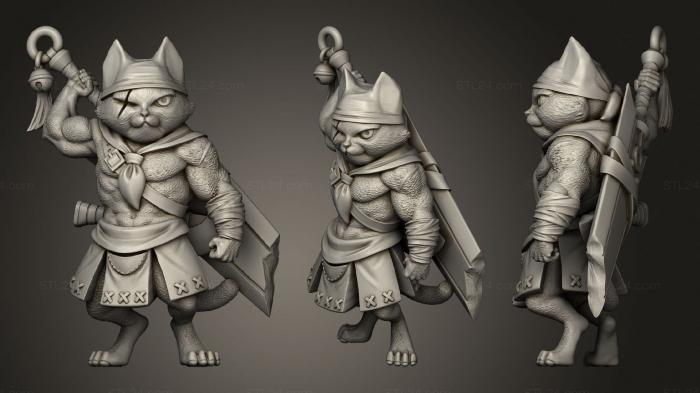 Toys (Morley 40 wandering cat warrior 41, TOYS_1125) 3D models for cnc