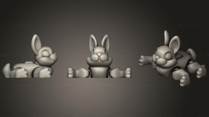 Игрушки (Приятный Гибкий Кролик, TOYS_1146) 3D модель для ЧПУ станка