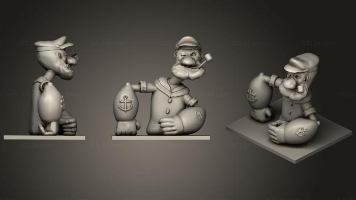 Toys (Popeye the Sailor (2), TOYS_1184) 3D models for cnc
