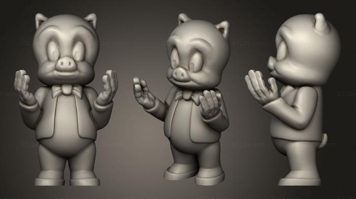 Toys (Porky Pig, TOYS_1188) 3D models for cnc