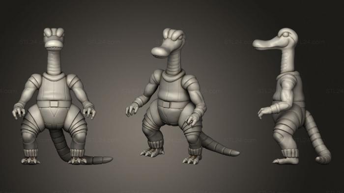 Игрушки (Динозавры из Шарлатанского Горшка, TOYS_1209) 3D модель для ЧПУ станка