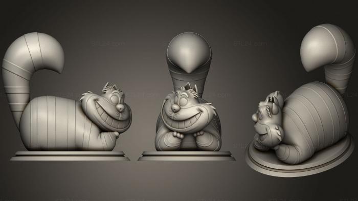 Игрушки (Губка Боб Гуфи Губер и Чеширский кот Алиса в Стране чудес, TOYS_1274) 3D модель для ЧПУ станка