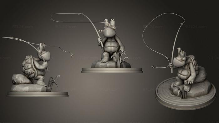 Игрушки (Игрушечная Черепаха Декабрь, TOYS_1341) 3D модель для ЧПУ станка