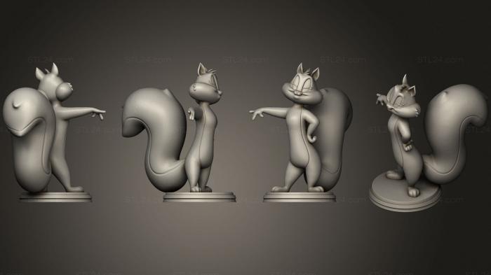 Игрушки (Уиззер Принцесса - лебедь Looney Tunes, TOYS_1360) 3D модель для ЧПУ станка