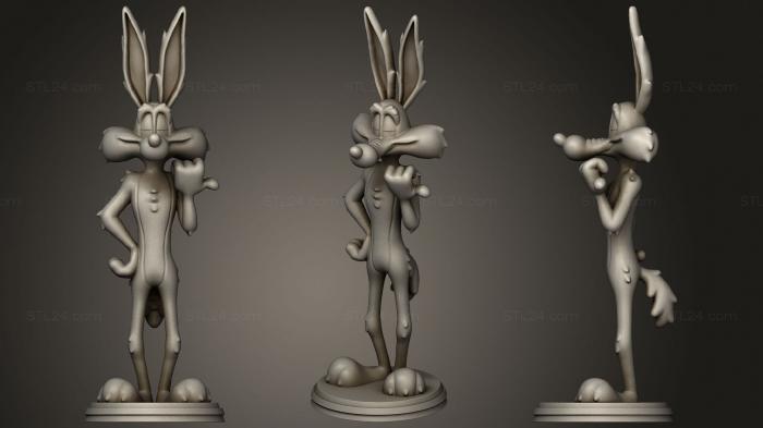 Игрушки (Хитрый Койот Looney Tunes, TOYS_1364) 3D модель для ЧПУ станка