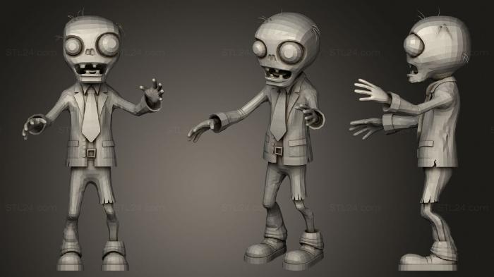Игрушки (Растения-Зомби против Зомби, TOYS_1380) 3D модель для ЧПУ станка