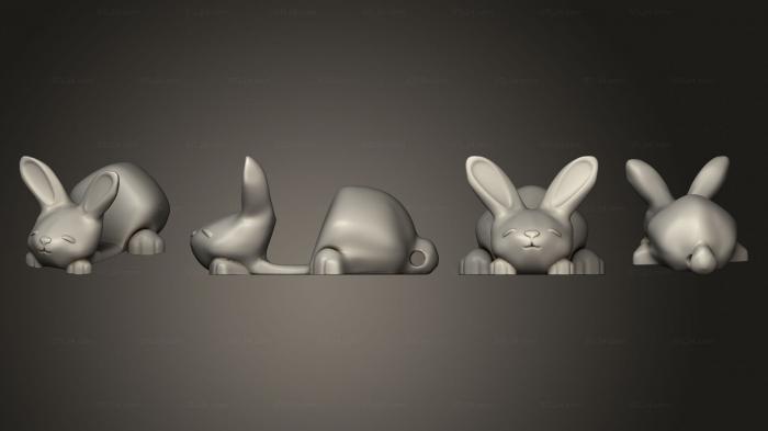 Игрушки (Маленький кролик, TOYS_1405) 3D модель для ЧПУ станка