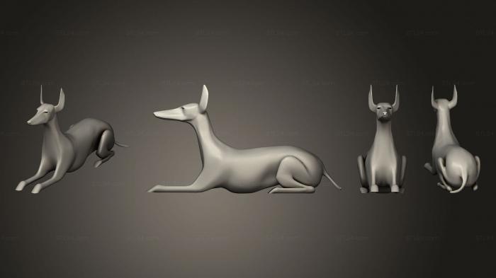 Toys (Scatter Dog Statue 1, TOYS_1430) 3D models for cnc