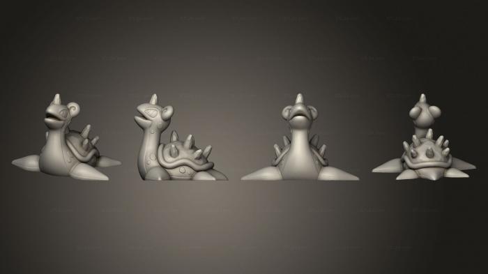 Игрушки (Кристалл Scrazyone Lapras, TOYS_1432) 3D модель для ЧПУ станка