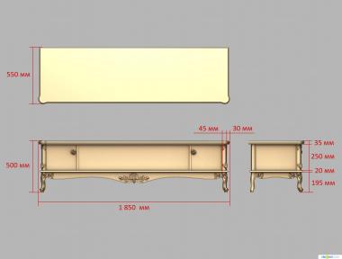 Stand (Dresser, TM_0145) 3D models for cnc