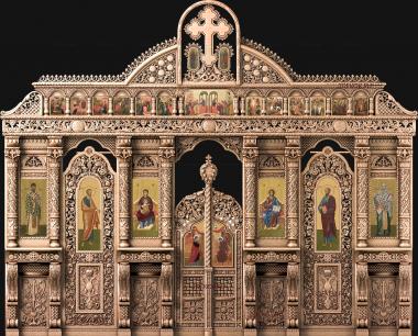 Corner (Arched crown of the Iconostasis version2, UG_0223) 3D models for cnc