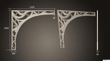 Corner (Corner decor, UG_0247) 3D models for cnc