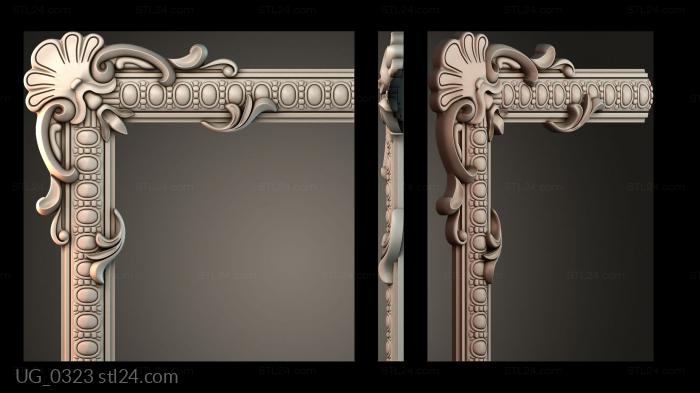 Угловые элементы (UG_0323) 3D модель для ЧПУ станка