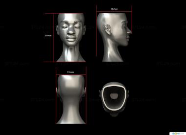 Вазы (Ваза негритянка, VZ_0292) 3D модель для ЧПУ станка