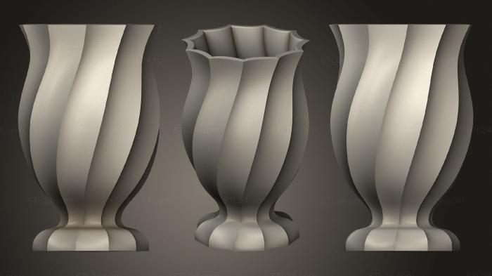 Vases (Another Twisted Vase, VZ_0304) 3D models for cnc