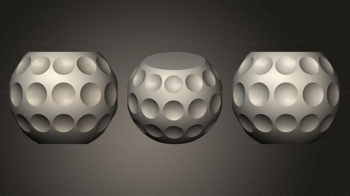 Vases (Ball Flowerpot, VZ_0317) 3D models for cnc