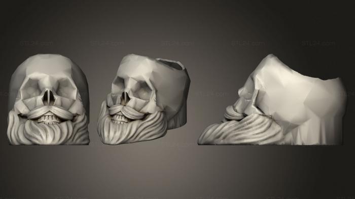 Вазы (Парикмахерский череп, VZ_0318) 3D модель для ЧПУ станка
