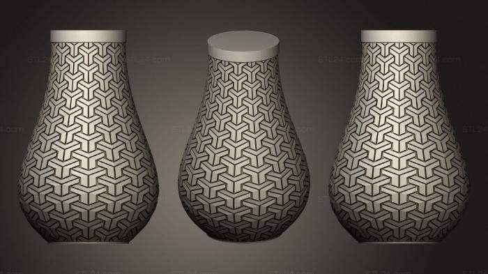 Vases (Bishamon Kikko Vase, VZ_0329) 3D models for cnc