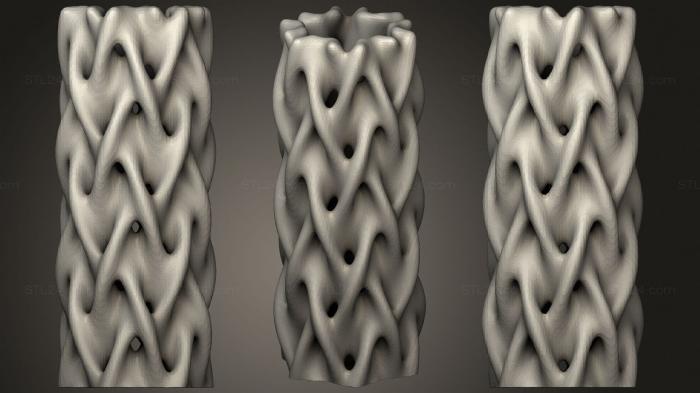 Vases (Braided Grass Vase Large, VZ_0334) 3D models for cnc