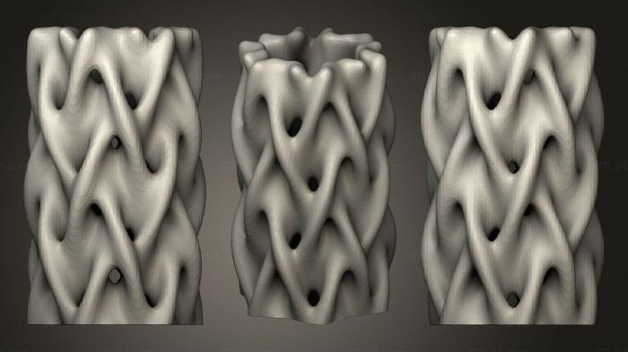 Vases (Braided Grass Vase Small, VZ_0336) 3D models for cnc