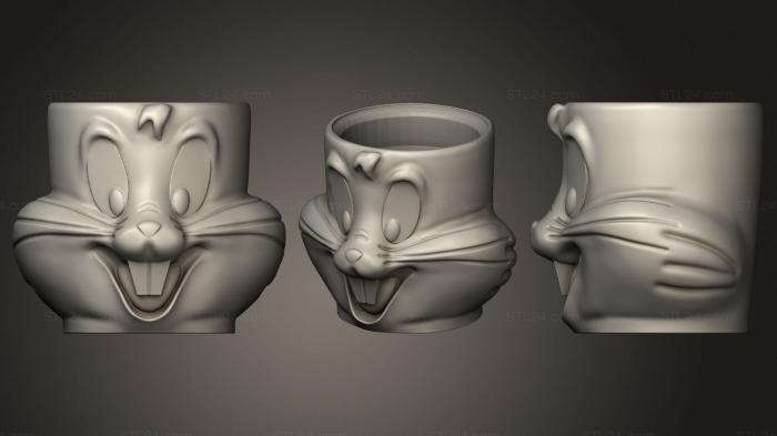 Vases (Bugs Bunny 2, VZ_0344) 3D models for cnc