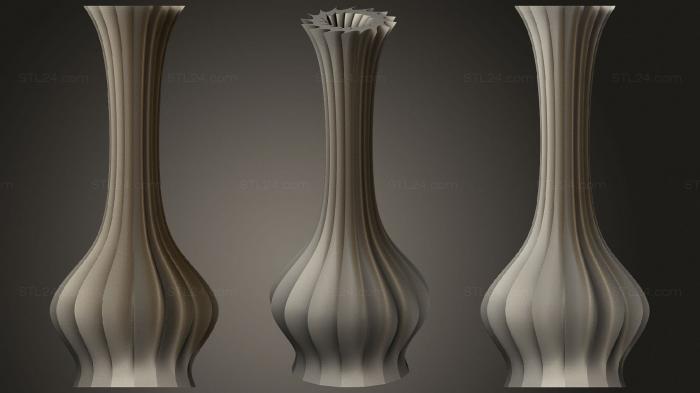 Vases (Buzzsaw Vase, VZ_0349) 3D models for cnc