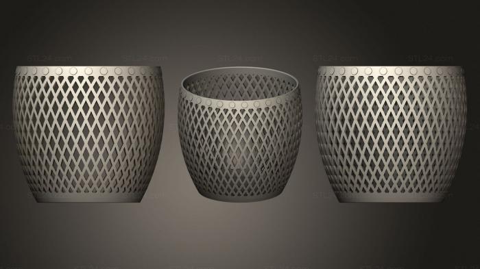 Vases (Cache Pot (1), VZ_0351) 3D models for cnc