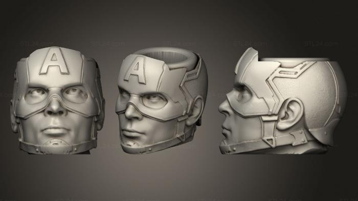 Vases (Captain America Tl Mate, VZ_0362) 3D models for cnc