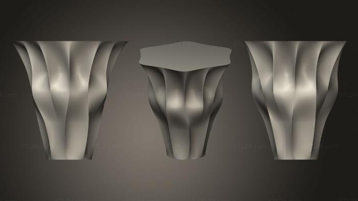 Vases (Curvy Vase [Amazing!, VZ_0421) 3D models for cnc