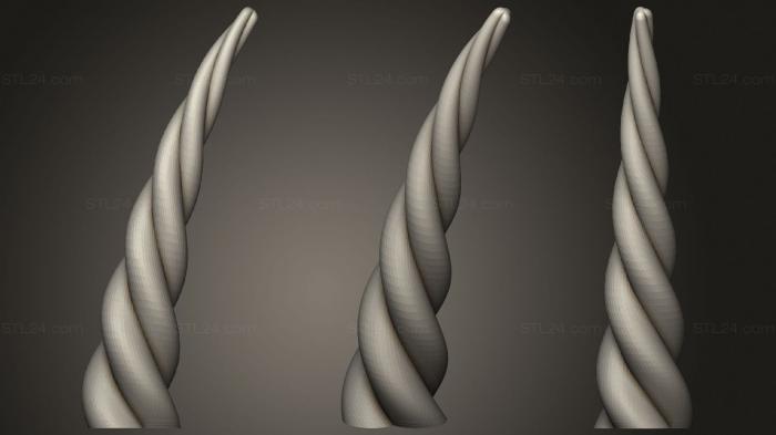 Vases (Customizable Horn 2, VZ_0425) 3D models for cnc