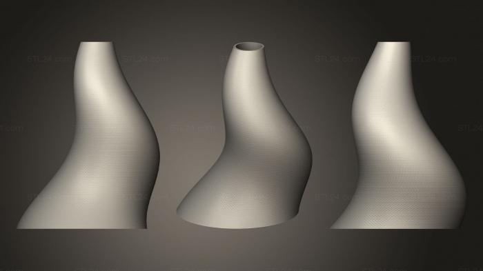 Vases (Customizable Horn, VZ_0426) 3D models for cnc