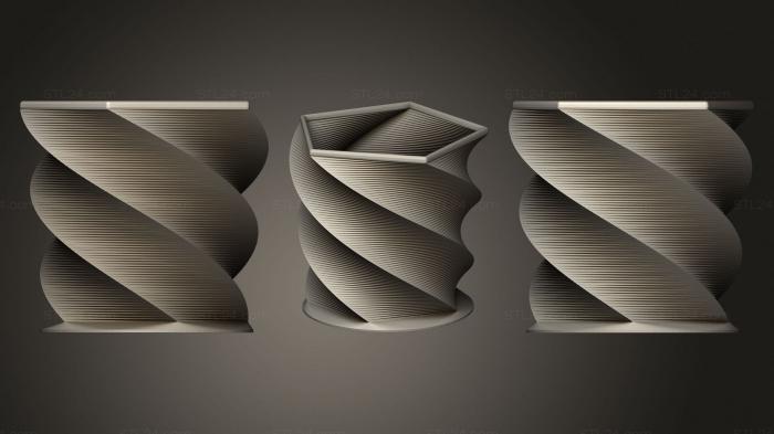 Vases (Customizer Vase Vessel Dish Cup Bowl Container (2), VZ_0432) 3D models for cnc