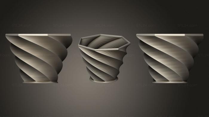 Vases (Customizer Vase Vessel Dish Cup Bowl Container (5), VZ_0433) 3D models for cnc
