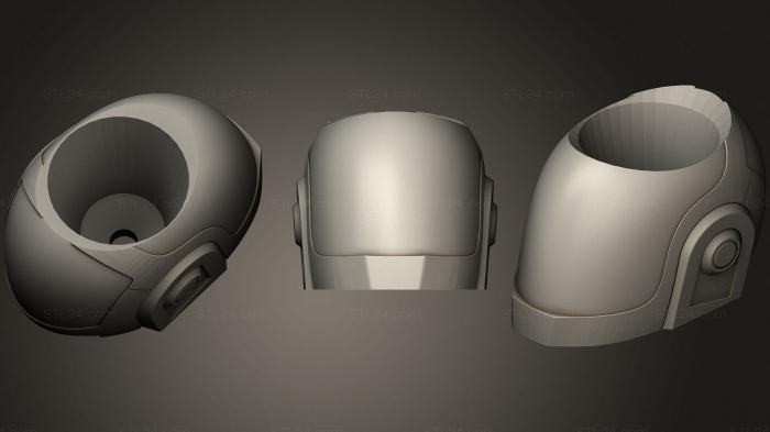Вазы (Горшок для растений Daft Punk Особого Дизайна Уникален 2022, VZ_0436) 3D модель для ЧПУ станка