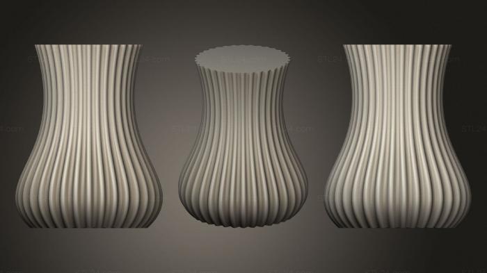Вазы (Дизайнерская ваза (1), VZ_0449) 3D модель для ЧПУ станка