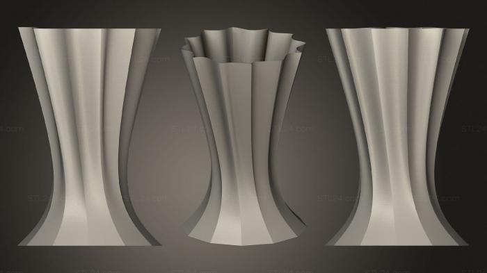 Vases (Dodecagon Vase, VZ_0458) 3D models for cnc