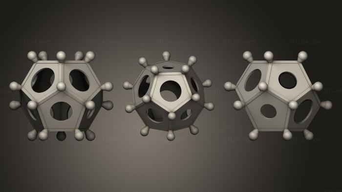 Vases (Dodecahedron, VZ_0460) 3D models for cnc