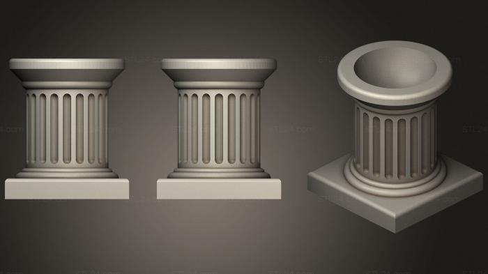 Vases (Doric Column Egg Holder, VZ_0463) 3D models for cnc