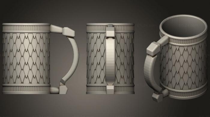 Vases (Dragon Scale Can Koozie, VZ_0469) 3D models for cnc