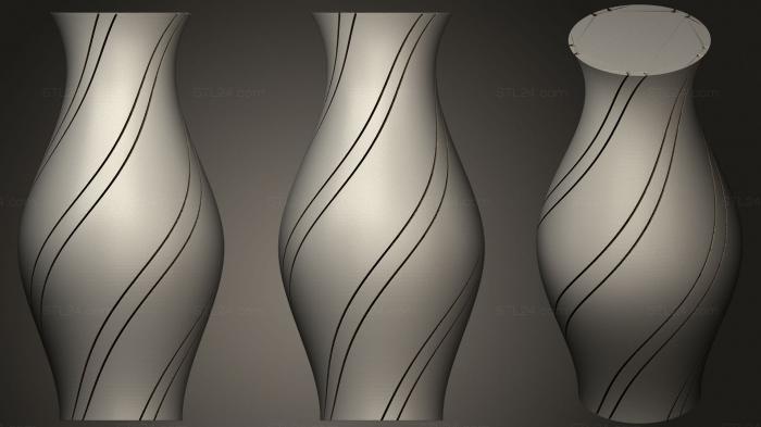 Vases (Filament Vase, VZ_0498) 3D models for cnc