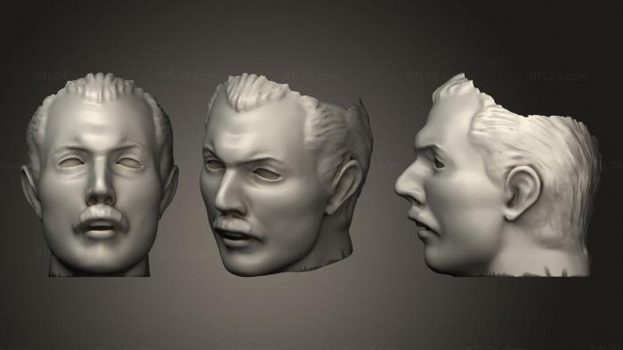 Vases (Freddie Mercury, VZ_0512) 3D models for cnc
