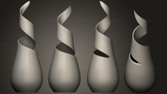 Вазы (Гироид+ваза, VZ_0523) 3D модель для ЧПУ станка