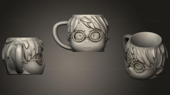 Vases (Harry Potter taza, VZ_0543) 3D models for cnc