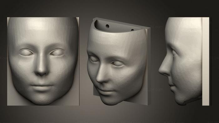 Vases (Head Planter v1 Body Main, VZ_0546) 3D models for cnc