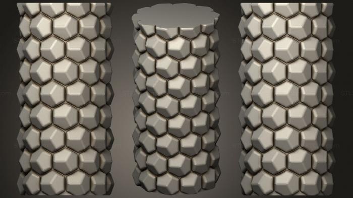 Vases (Honeycomb Vase Parametric (4), VZ_0558) 3D models for cnc