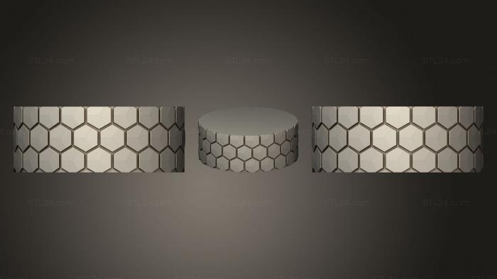 Vases (Honeycomb Vase Parametric (6), VZ_0560) 3D models for cnc